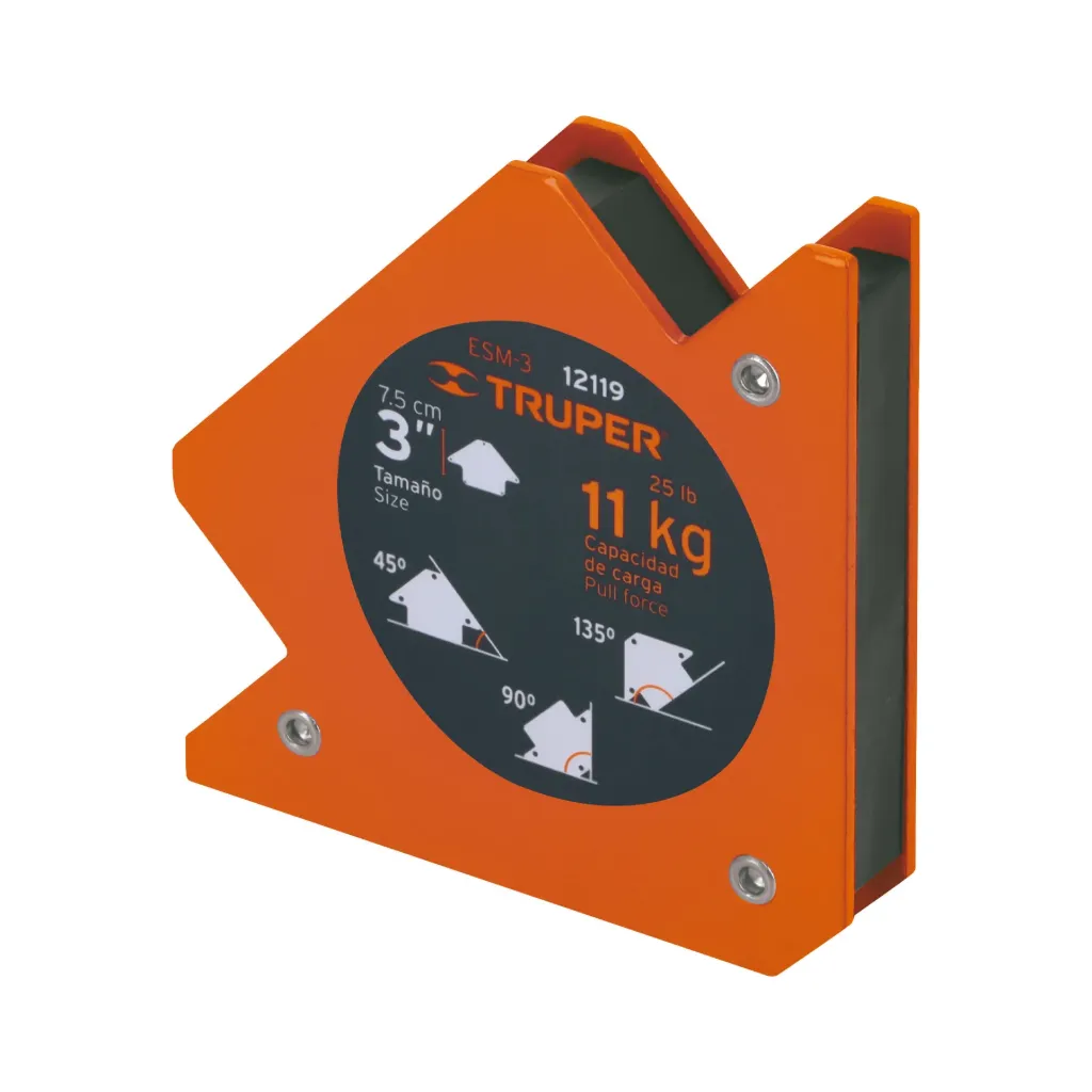[12119] ESCUADRA MAGNETICA 11KG 3" TRUPER 12119