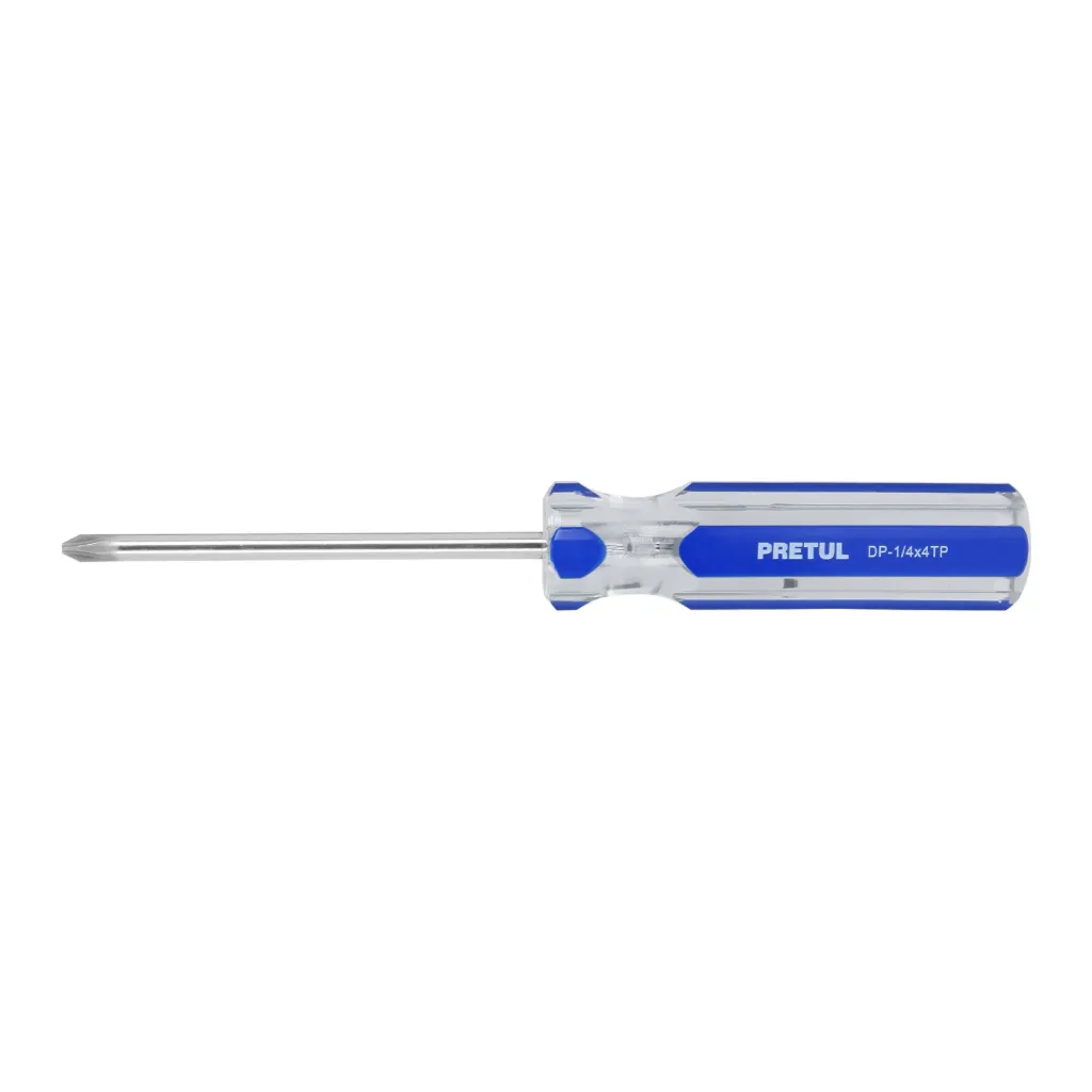 [21474] DESARMADOR CRUZ M/PVC 1/4X4 PRETUL (TRUPER) 21474